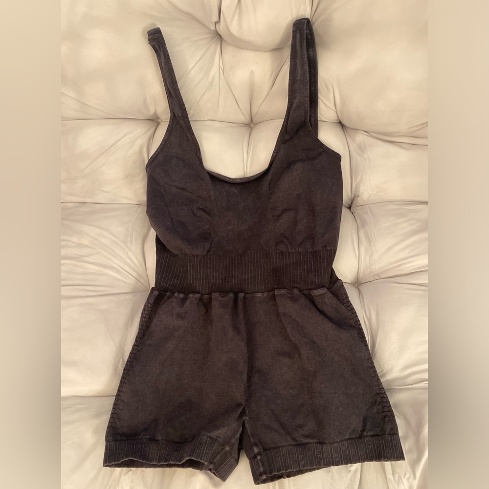 Black Free People Movement Romper